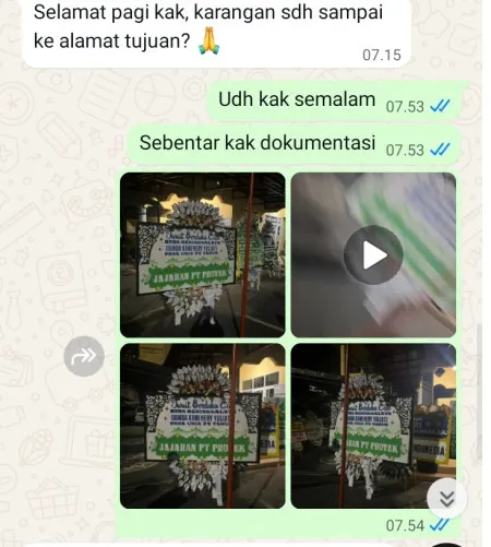 Pengiriman Papan Bunga Selamat Bogosari Guntur